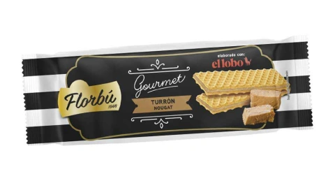 Вафлі світлі Florbu Gourmet Barquillo de Turron El Lobo Cream Флорбу крем з нуги Ель Лобо 135г