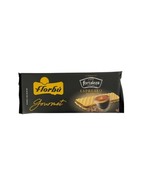 Вафлі світлі Florbu Gourmet Cafe Fortaleza Espresso Coffee Флорбу крем з кави Еспрессо 175г