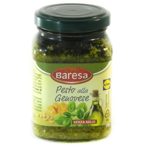 Соус паста Baresa Pesto alla Genoveze Pecorino Бареса Геновезе з сиром Пекоріно Зелена 190мл