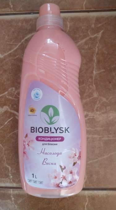 Кондиціонер для прання білизни Універсальний Bioblysk Біоблиск Насолода Весни Гель з ензимами 40 прань 1000мл