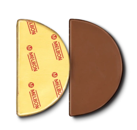 Цукерка Грецький шоколад Долька Melbon Chocolate Мелбон молочний шоколад з праліне в Фользі 31г