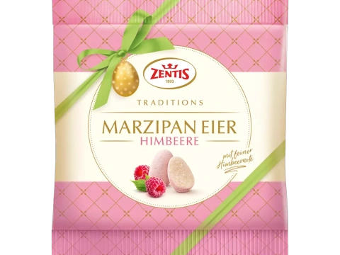Яйця марципанові Zentis Marzipan Eier Himbeere Traditions Зентіс Малина 13шт 125г