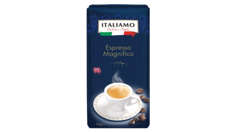 Кава в зернах Italiamo Espresso Magnifico Arabica Італьямо Арабіка темне обсмаження 1кг