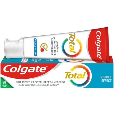 Зубна паста Антибактеріальна Colgate Total Visible Effect 24 hour Колгейт Видимий ефект захист 24 години 75мл