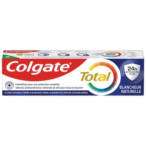 Зубна паста Відбілююча Colgate Total Blancheur Naturelle Natural White 24 hour Колгейт натуральний Блиск захист 24 години 75мл