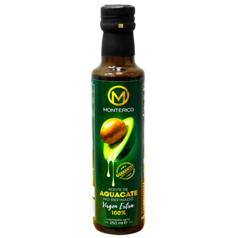 Олія з авокадо Monterico Aceite de Aguacate Virgen Extra Avocado 100% Монтеріко нерафінована Першого віджиму 250мл