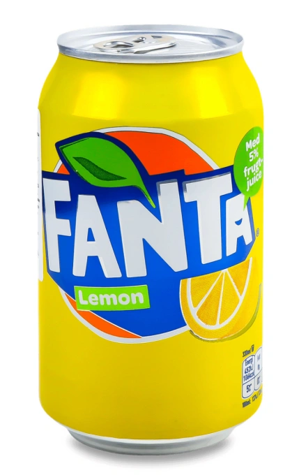 Напій газований освіжаючий Fanta Lemon Фанта Лимон Баночка 330мл