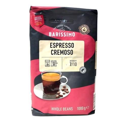 Кава в зернах Barissimo Espresso Cremoso Arabica Баррісімо Купаж Арабіки темне обсмаження Міцна 1кг