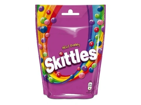 Драже шоколадне Skittles Wild Berry Fruits Chocolate Фруктові з різнобарвним покриттям Пакет 152г