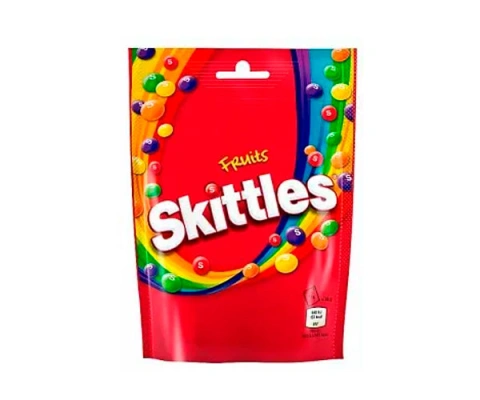Драже шоколадне Skittles Fruits Chocolate Фруктові з різнобарвним покриттям Пакет 152г