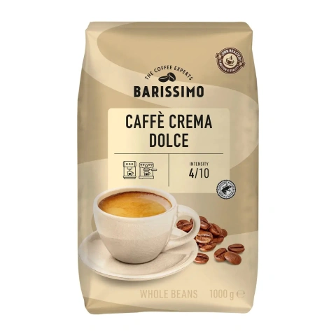 Кава в зернах Barissimo Сaffe Crema Dolce Баррісімо Купаж Арабіки середнє обсмаження Делікатна 1кг