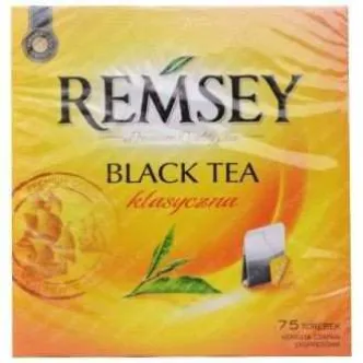 Чай чорний Biedronka Remsey black tea klasyczna класичний 75шт 130г