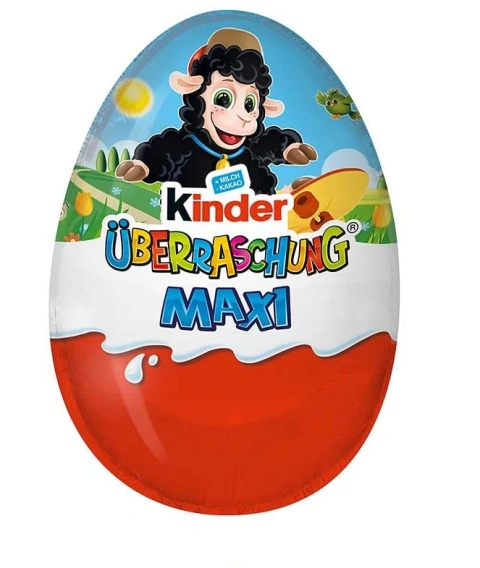 Яйце шоколадне з іграшкою Kinder Surprise Uberraschung Easter Maxi Sheep Кіндер сюрприз Чорна Овечка 100г