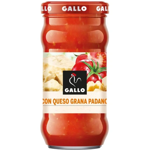 Соус сирний Gallo con Queso Grana Padano Галло з сиром Грана Падано для Пасти склобаночка 350г