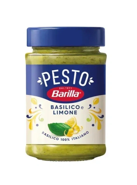 Соус паста Barilla Pesto alla Genovese Basilico Limone Барілла Геновезе з лимоном та базиліком Зелена 190мл