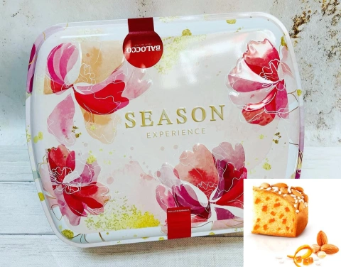 Панеттоне пасхальне Подарунок Balocco la Colomba Season Expirience Балокко Сезонний Досвід мигдаль з цукатами Металевий Бокс 750г