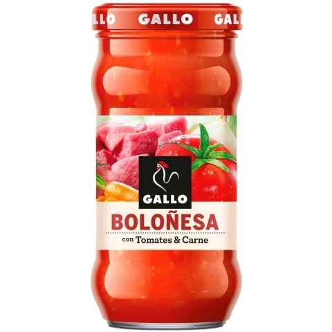 Соус Болоньезе Gallo Bolonesa con Tomates&Carne Галло з Томатів та мясом з базиліком склобаночка Червоний 350г
