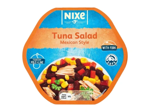 Салат з тунця Мексиканський Nixe Tuna Salad Mexican style Ніксе з овочами Темна квасоля Тунець Шматочки 220г