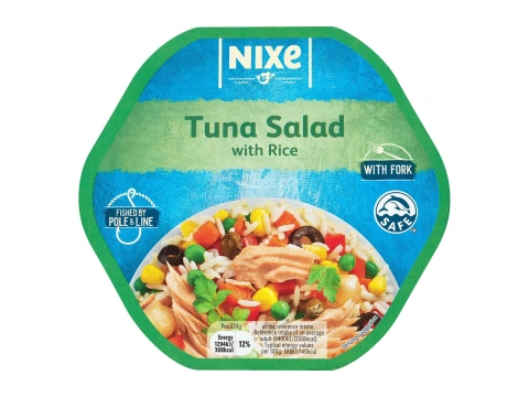 Салат з тунця Рисовий Nixe Tuna Salad Rise style Ніксе оливки з овочами Тунець Шматочки 220г