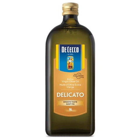 Оливкова олія De Cecco Delicato Extra Vergine Де Чекко екстра вірджин перший Холодний віджим Делікатна 1л