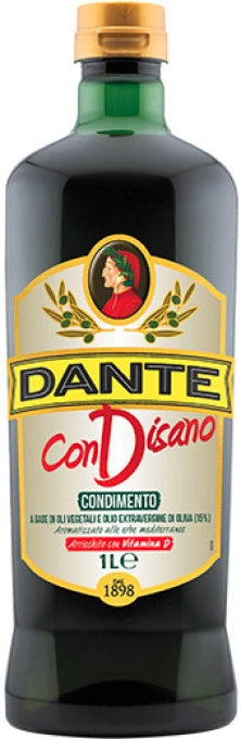 Суміш олій Оливкова та Рослинні з Середземноморськими травами Dante ConDisano Condimento Olive Oil Данте першого віджиму 1000мл