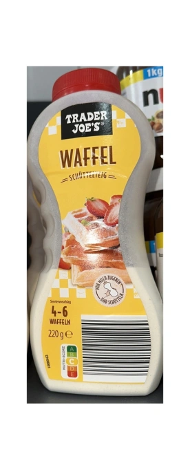 Суміш для приготування Бельгійських вафель Trader joes Waffel schuttelteig Трейдер джой Порошок для вафель 220г