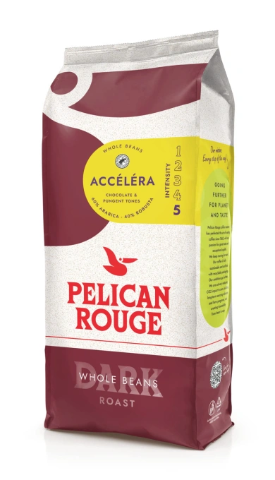 Кава в зернах Pelican Rouge Accelera Chocolate&pungent tone Dark Пелікан Руж Темна шоколадно-гострий смак Купаж арабіки Міцна 1кг