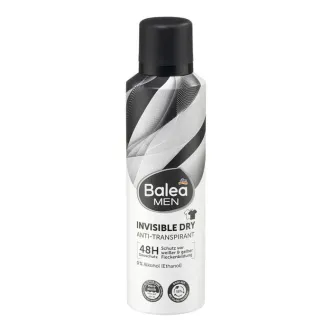 Дезодорант Чоловічий Сенсітів аерозоль Спрей Balea Men Invisible Dry Deodorant Балеа антиперспірант Невидиме осушення Балон 200мл