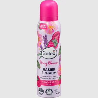 Піна для гоління Жіноча аерозоль Balea Rasierschaum Berry Blossom Балеа квіти Малина Лаванда Балон 150мл
