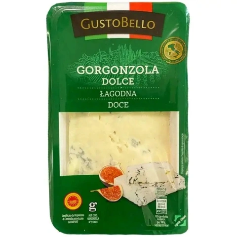 Сир Горгонзола з цвіллю GustoBello Gorgonzola Dolce Густобелло Солодкий блакитний Брусок 150г