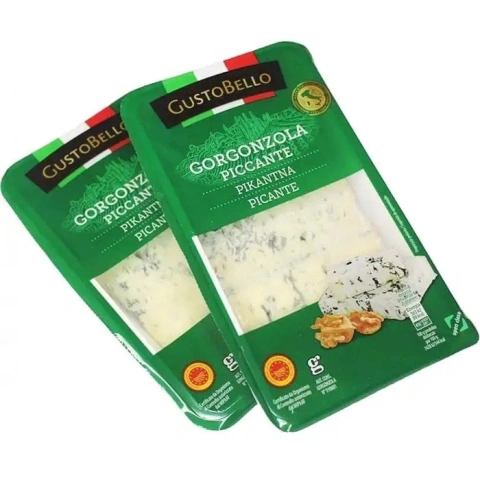 Сир Горгонзола з цвіллю GustoBello Gorgonzola Piccante Густобелло Пікантний блакитний Брусок 150г