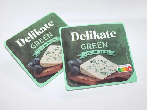 Сир з цвіллю Зеленою Delikate Green z Zielona Pliesnia Делікат брусок Трикутник Контейнер 100г