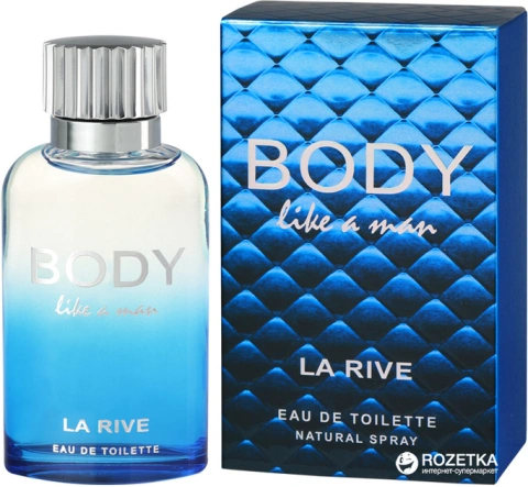 Парфумована вода Туалетна La Rive BODY like a man for Man eau de Parfum Ла Ріве Тіло Чоловіка Чоловіча 90мл