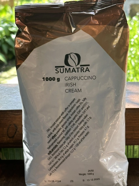 Капучіно розчинний Sumatra Cappuccino Irish Cream Суматра напій Ірландські Вершки Пакет 80 порцій 1кг