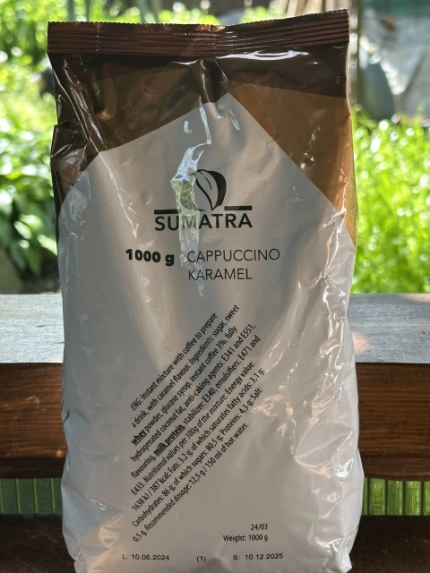 Капучіно розчинний Sumatra Cappuccino Caramel Cream Суматра напій Карамельні Вершки Пакет 80 порцій 1кг