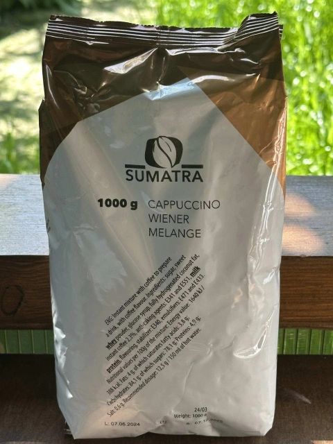 Капучіно розчинний Sumatra Cappuccino Wiener Melange Cream Суматра напій Віденський меланж Пакет 80 порцій 1кг