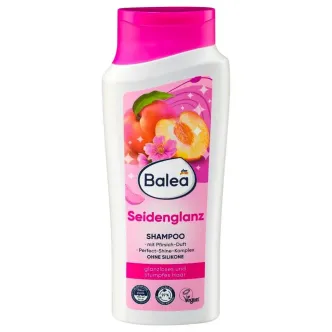 Шампунь щоденний Balea Seidenglanz Shampoo Glanzloses Балеа для Тьмяного та пошкодженого Волося Персик Орхідея 300мл