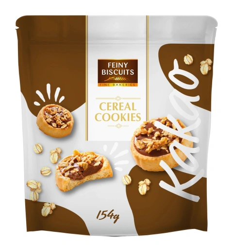 Печиво Бісквітне мюслі Feiny Biscuits Cereal Cookies Вишукана Випічка з шоколадним кремом та Злаками 154г