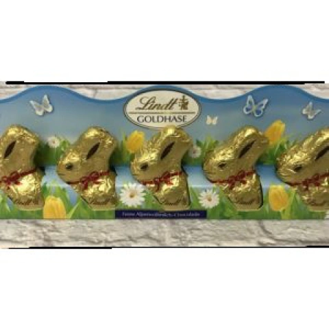Набір шоколадних Lindt зайчиків lindt 5 шт.