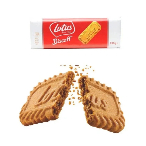 Печиво Бісквітне Карамельне для Чізкейків Lotus Biscoff Cookies Лотус Біскофф Карамель для Кулінарії 250г