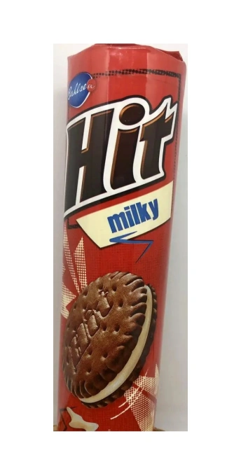 Печиво сендвіч Bahlsen Hit Milky Хіт подвійне Шоколадне з кремом з Незбираного молока 220г