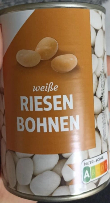 Квасоля Боби консервовані K-Classic Riesen Bohnen White Beans К-Классік Біла в власному соці ЄвроБанка 420г