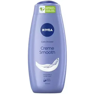 Гель для душа Розгладжуючий Nivea Creme SmoothShoa Butter&Gently smooth MicroBiome Нівеа крем Гладкість шкіри масло Шоа 750мл