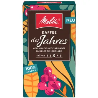 Кава мелена Melitta Kaffee des Jahres 100% Arabika Ground Chocolate notes Мелітта Кафе Арабіка ноти Шоколаду Пакет 500г