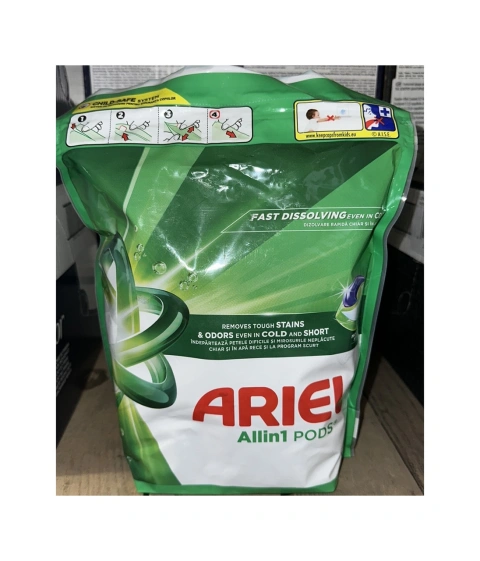 Капсули для прання Універсальні Ariel Pods All-in-1 Fast Dissolving Арієль Швидкорозчинні Все-В-1 Виведення плям 50шт
