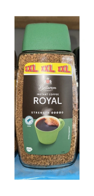 Кава розчинна Bellarom Royal XXL Instant Coffee Беларом Ройял Міцна в гранулах 150порцій 300г