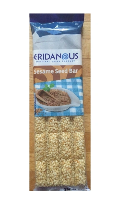 Батончики з Кунжутних зерен солодкі Eridanous Sesame Seed bar Еріданос Класичні бари 4шт 70г