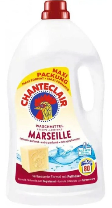 Гель для Прання Універсальний Chante Clair WaschMittel Marseille Maxi Шантеклер Марсельське мило Парфумований 80прань 3600мл
