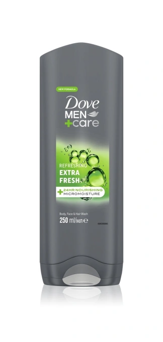 Шампунь та Гель для душа Чоловічий Освіжаючий Dove Men+Care Extra Fresh 24h Micromoisture Дав Екстра Свіжість 400мл