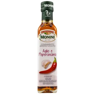 Оливкова олія Ароматизована приправа Monini Aglio e Peperoncino Extra Vergine Olio di Oliva Моніні холодний віджим з Пепероні 1л